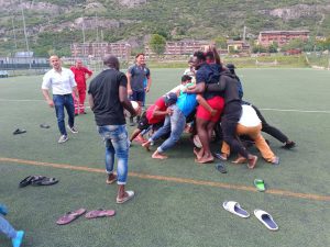 in campo con i Richiedenti Asilo di Bussoleno